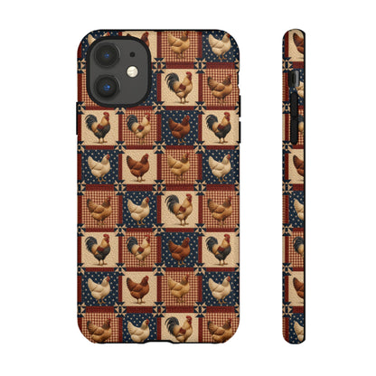 Patriotic Chicken Patchwork Tough Case