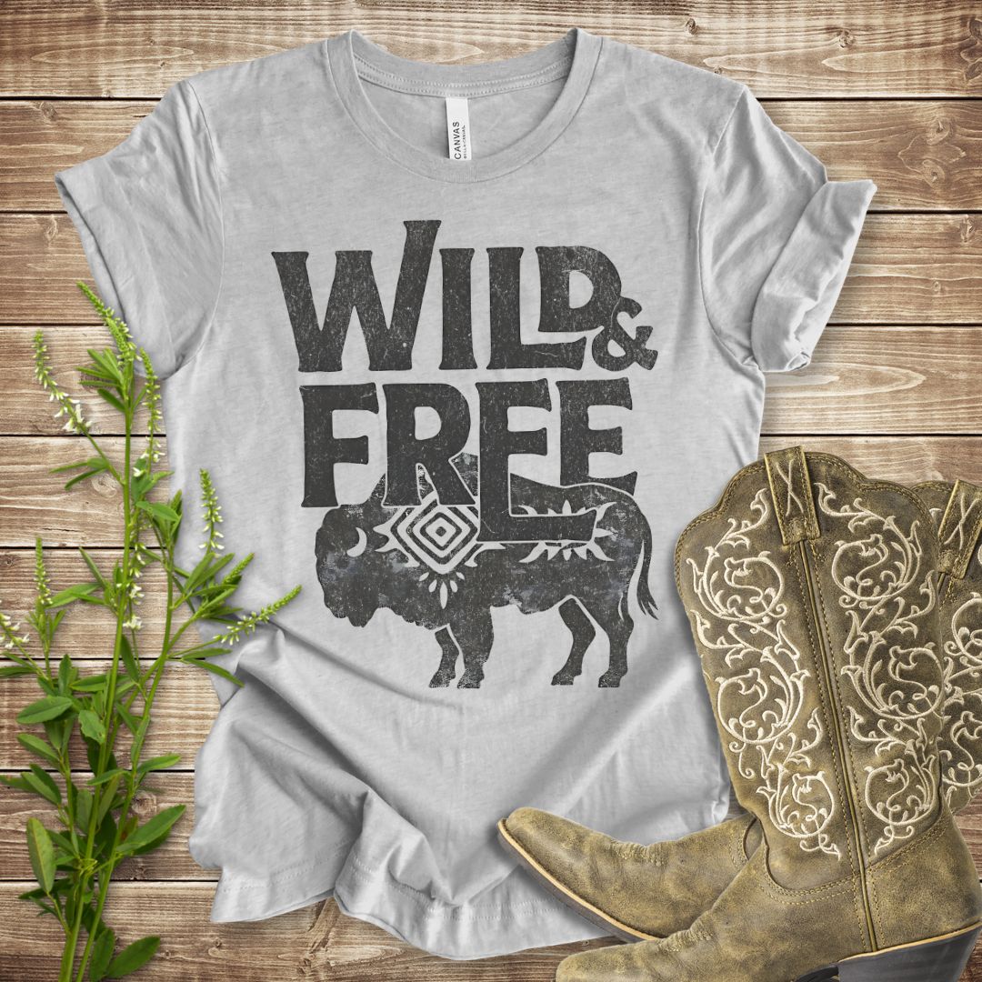 Wild and Free Buffalo T-shirt