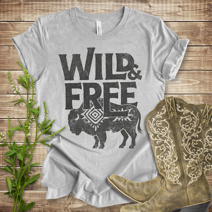 Wild and Free Buffalo T-shirt