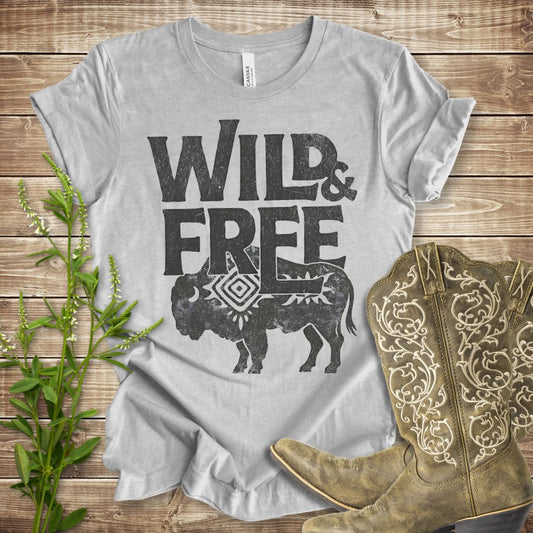 Wild and Free Buffalo T-shirt