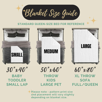 Personalized Camo Deer Blanket