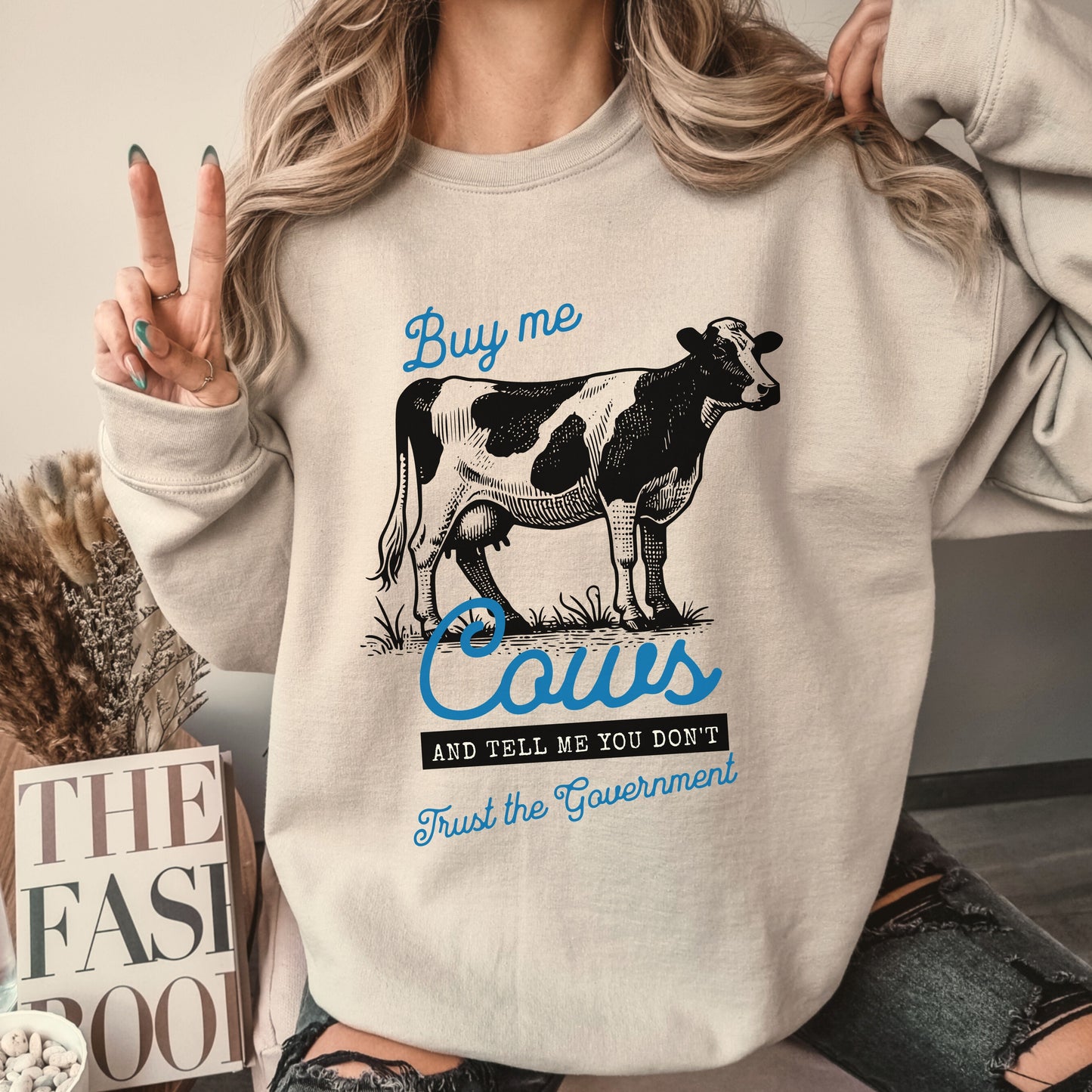 Buy Me Cows Crew Sweatshirt