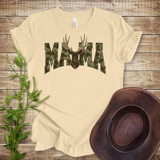 Camo Deer Mama T-shirt