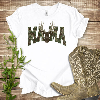 Camo Deer Mama T-shirt