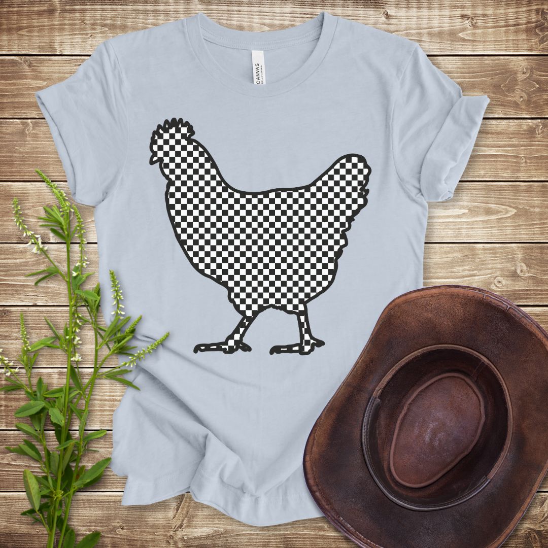 Checkered Chicken T-shirt