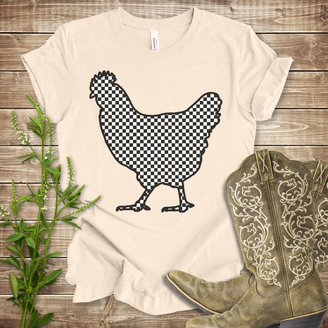 Checkered Chicken T-shirt