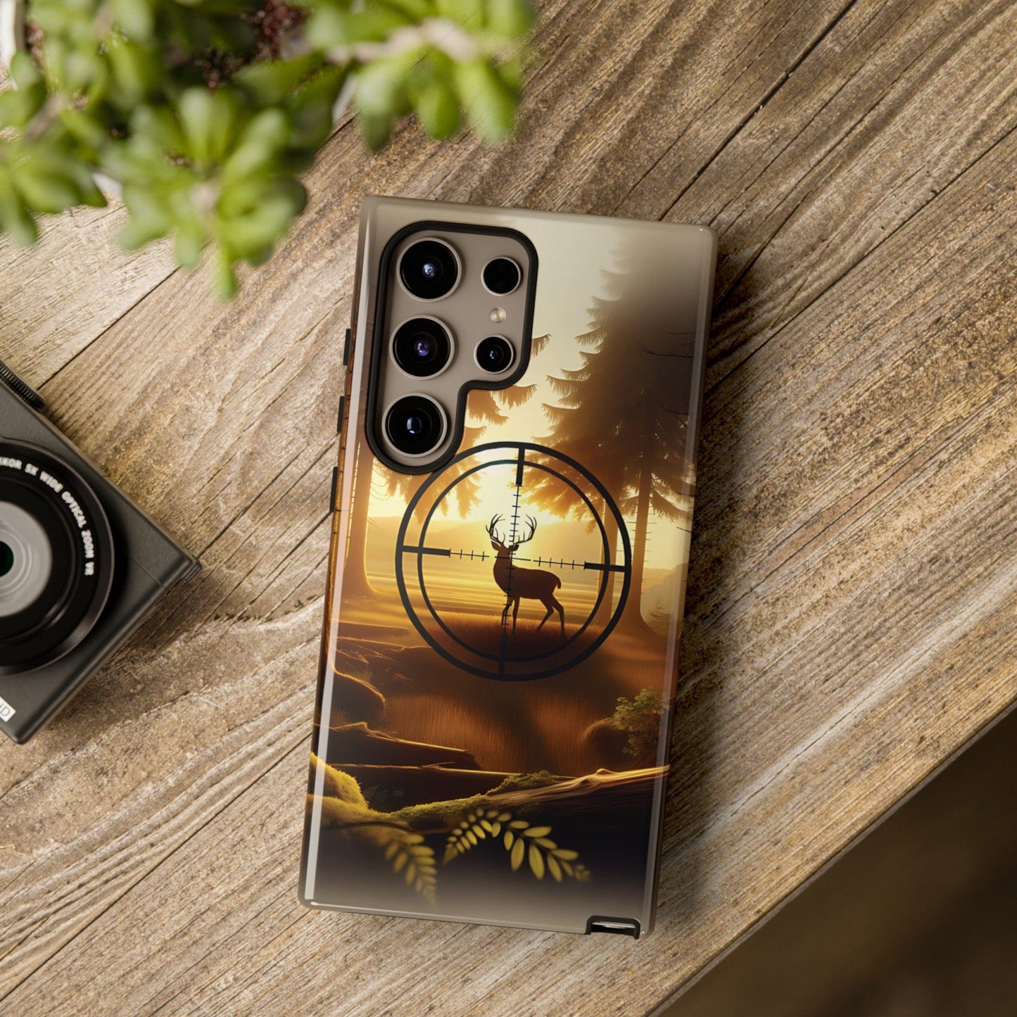 Golden Crosshairs Deer Phone Case