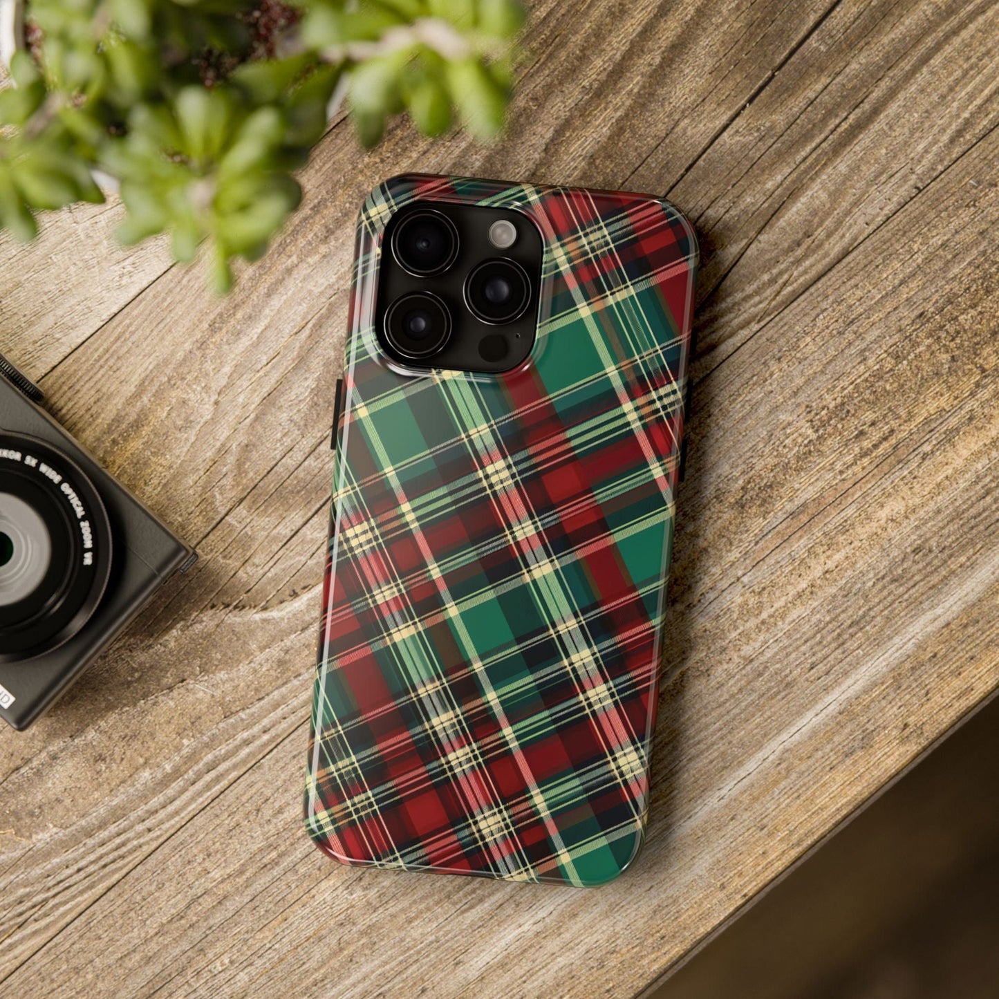 Country Christmas Plaid Phone Case