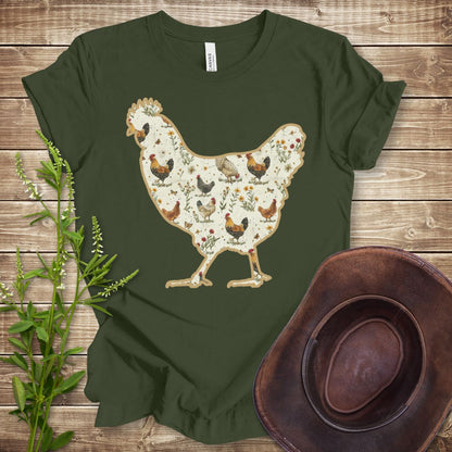 Cottage Core Chicken T-shirt