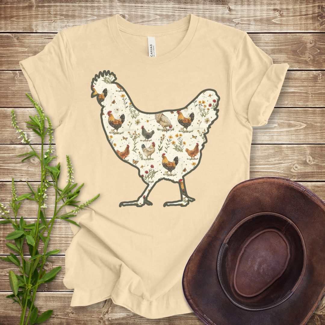 Cottage Core Chicken T-shirt