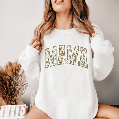 Cottage Core Chickens Mama Crew Sweatshirt