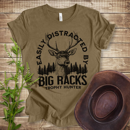 Easily Distracted By Big Racks T-shirt