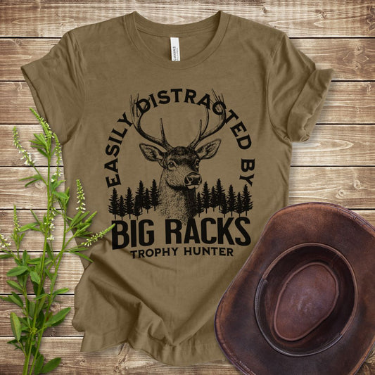 Easily Distracted By Big Racks T-shirt