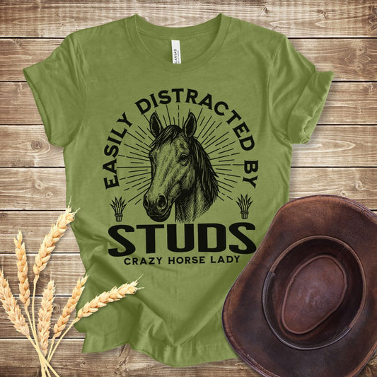 Easily Distracted By Studs T-shirt
