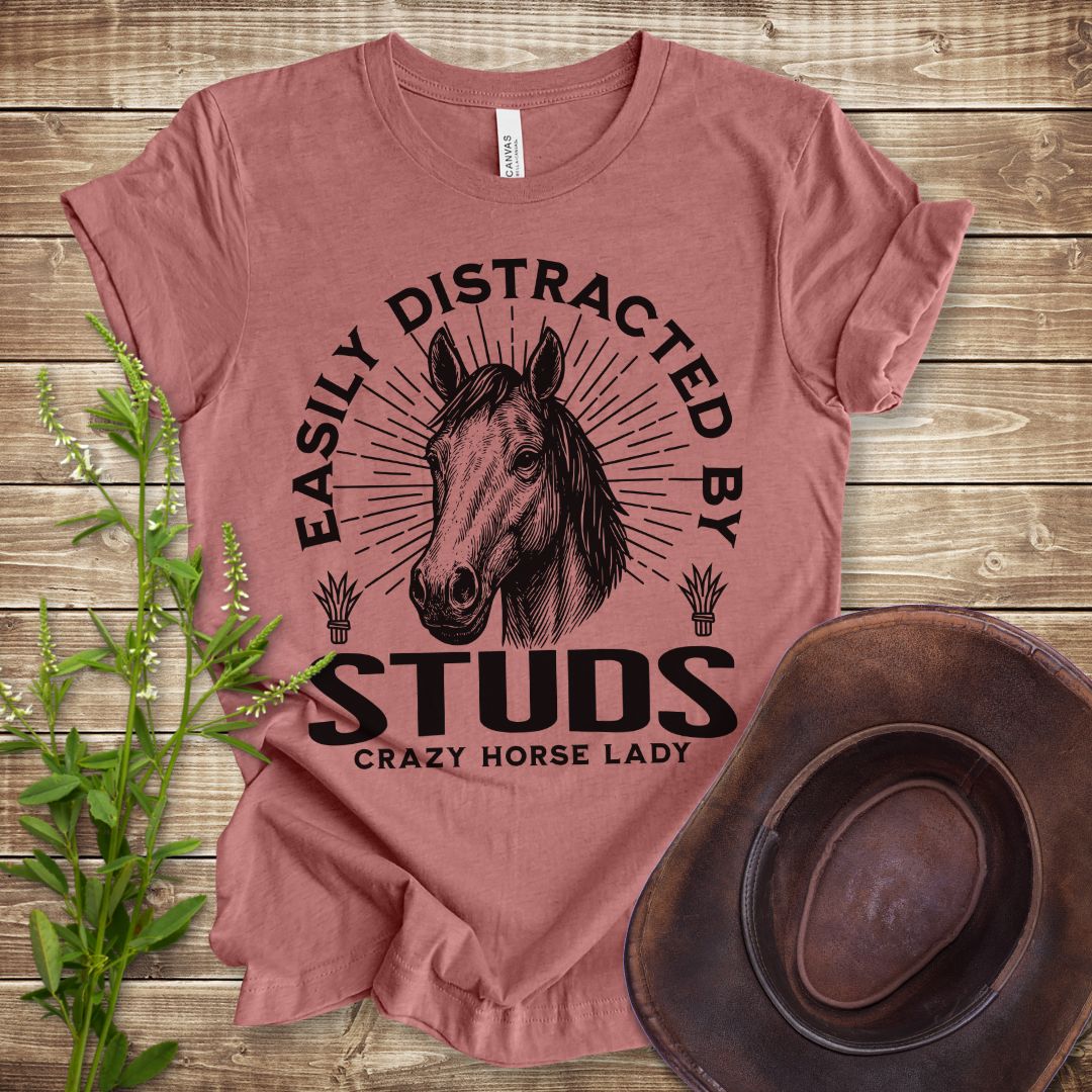 Easily Distracted By Studs T-shirt