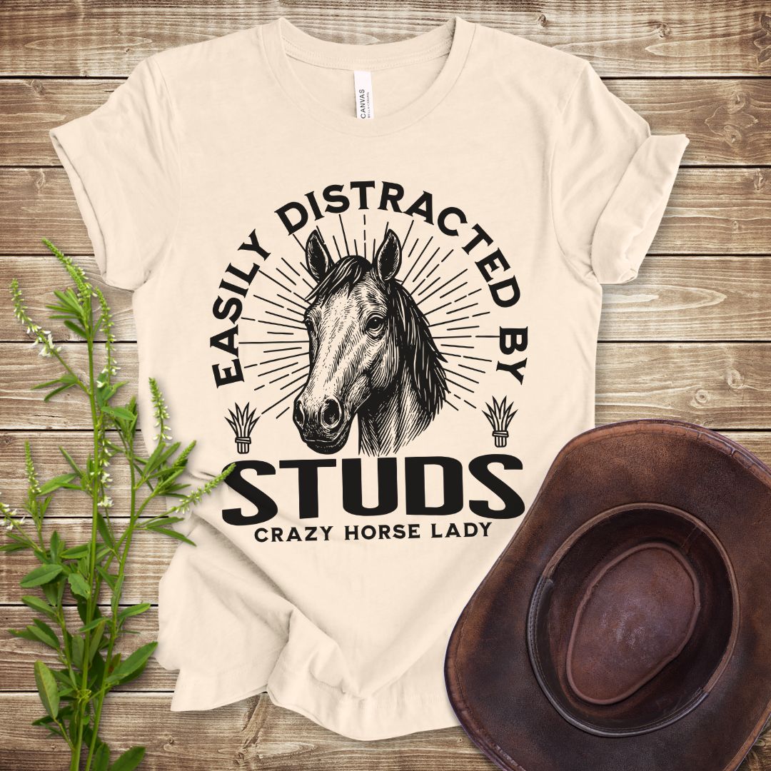 Easily Distracted By Studs T-shirt
