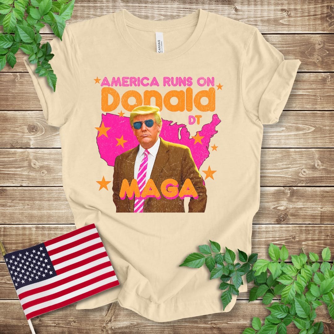 America Runs on Donald - Trump 2024 T-shirt