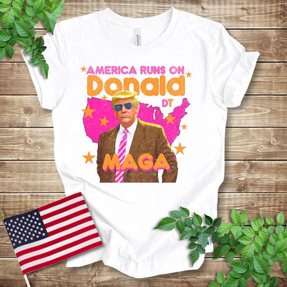 America Runs on Donald - Trump 2024 T-shirt