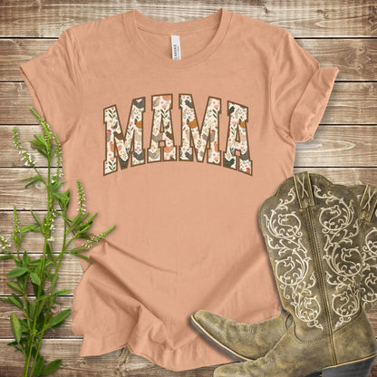 Floral Chickens Mama T-shirt