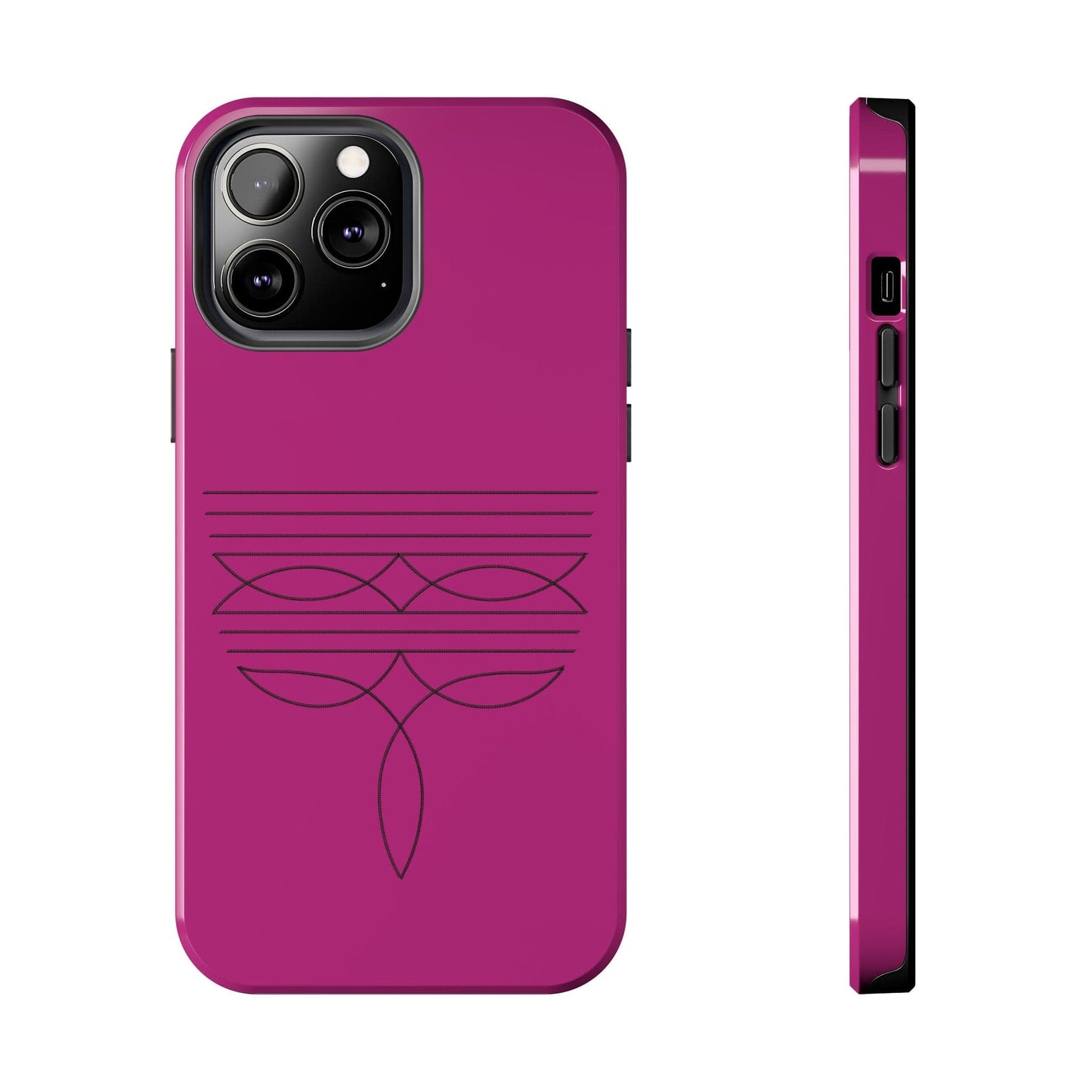 Boot Stitch Phone Case-pink