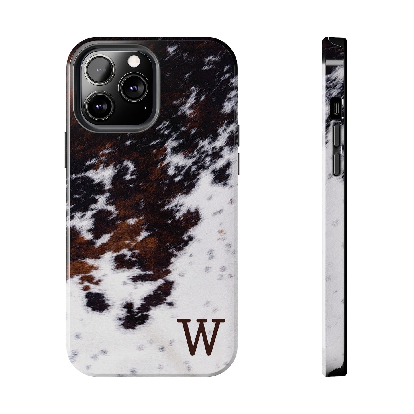 Cowhide Monogram Phone Case