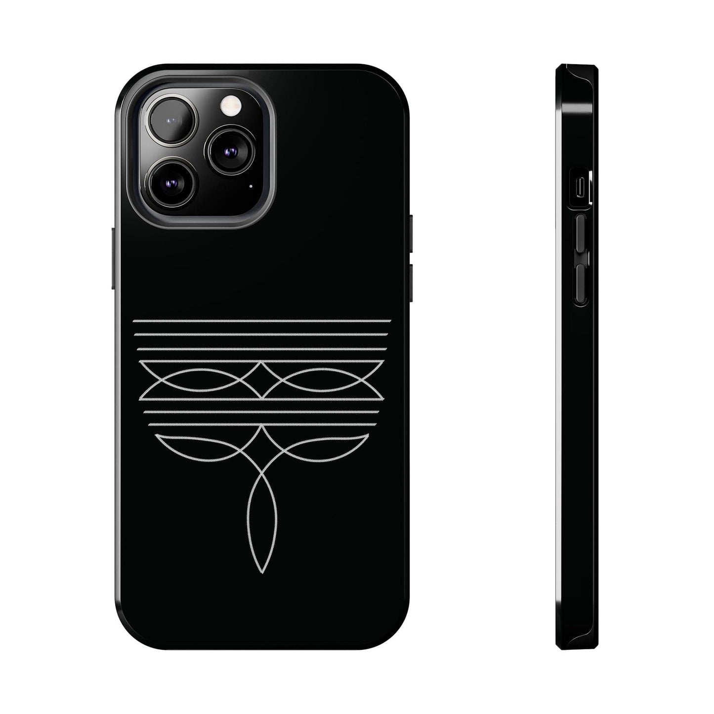 Boot Stitch Phone Case-black