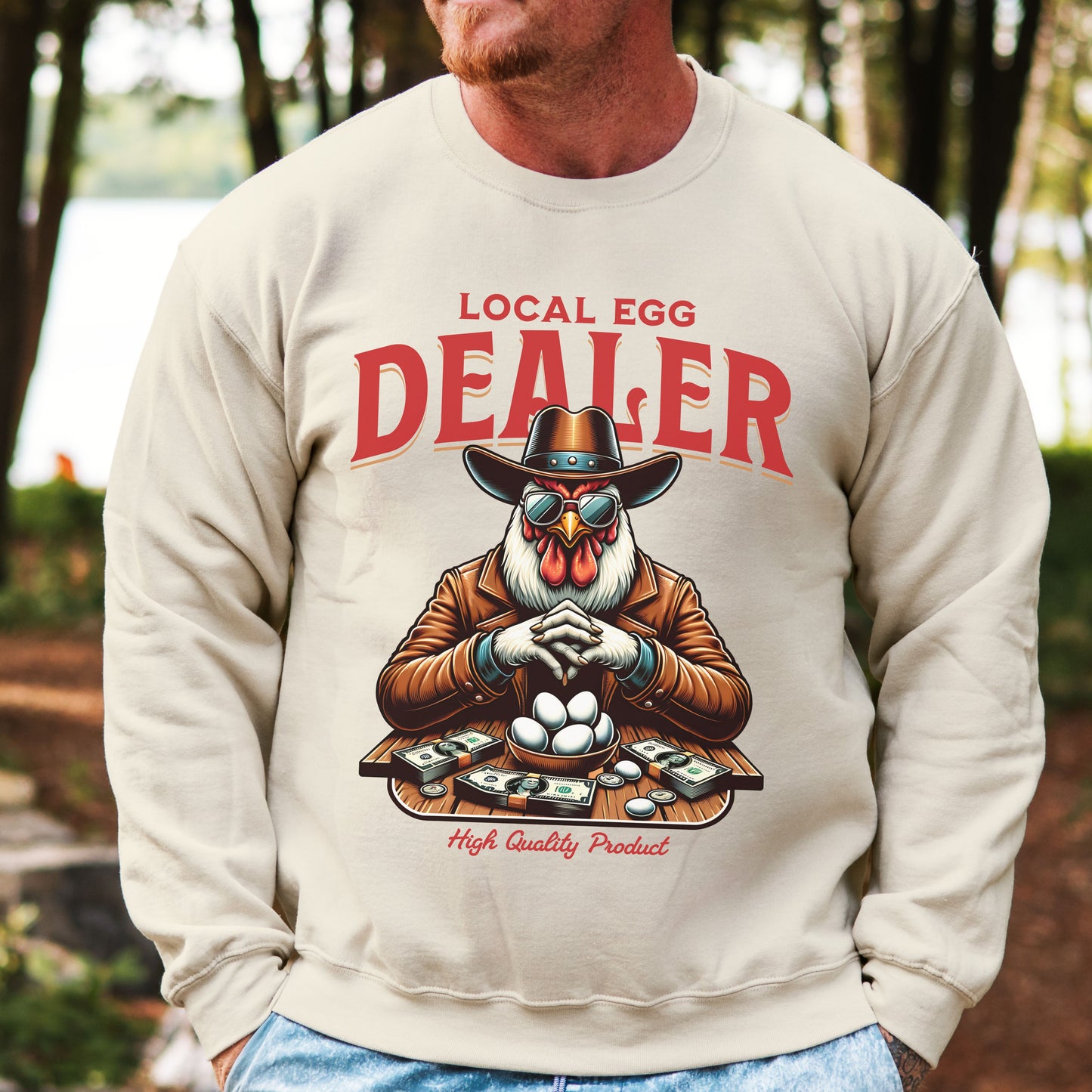 Local Egg Dealer Crew Sweatshirt