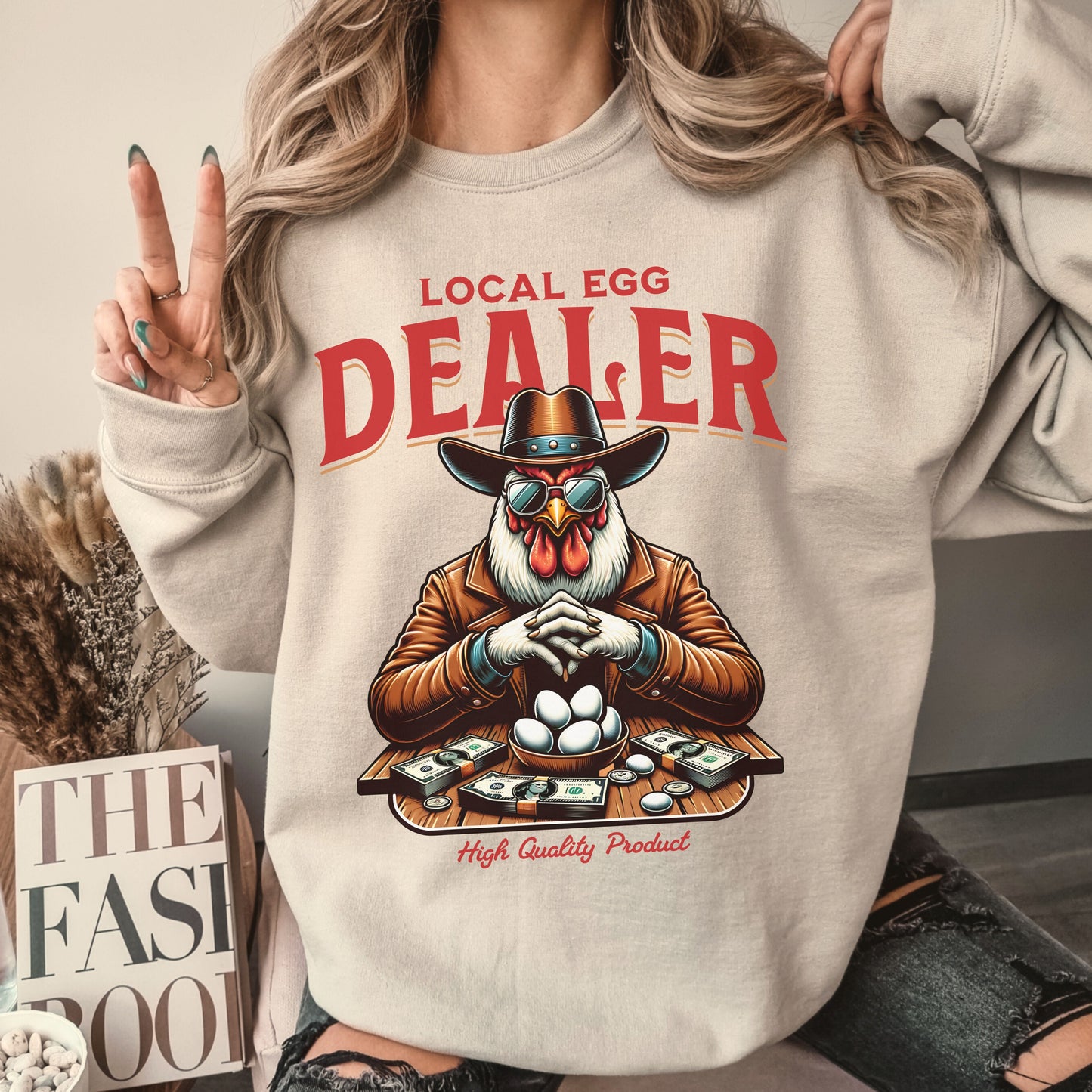 Local Egg Dealer Crew Sweatshirt