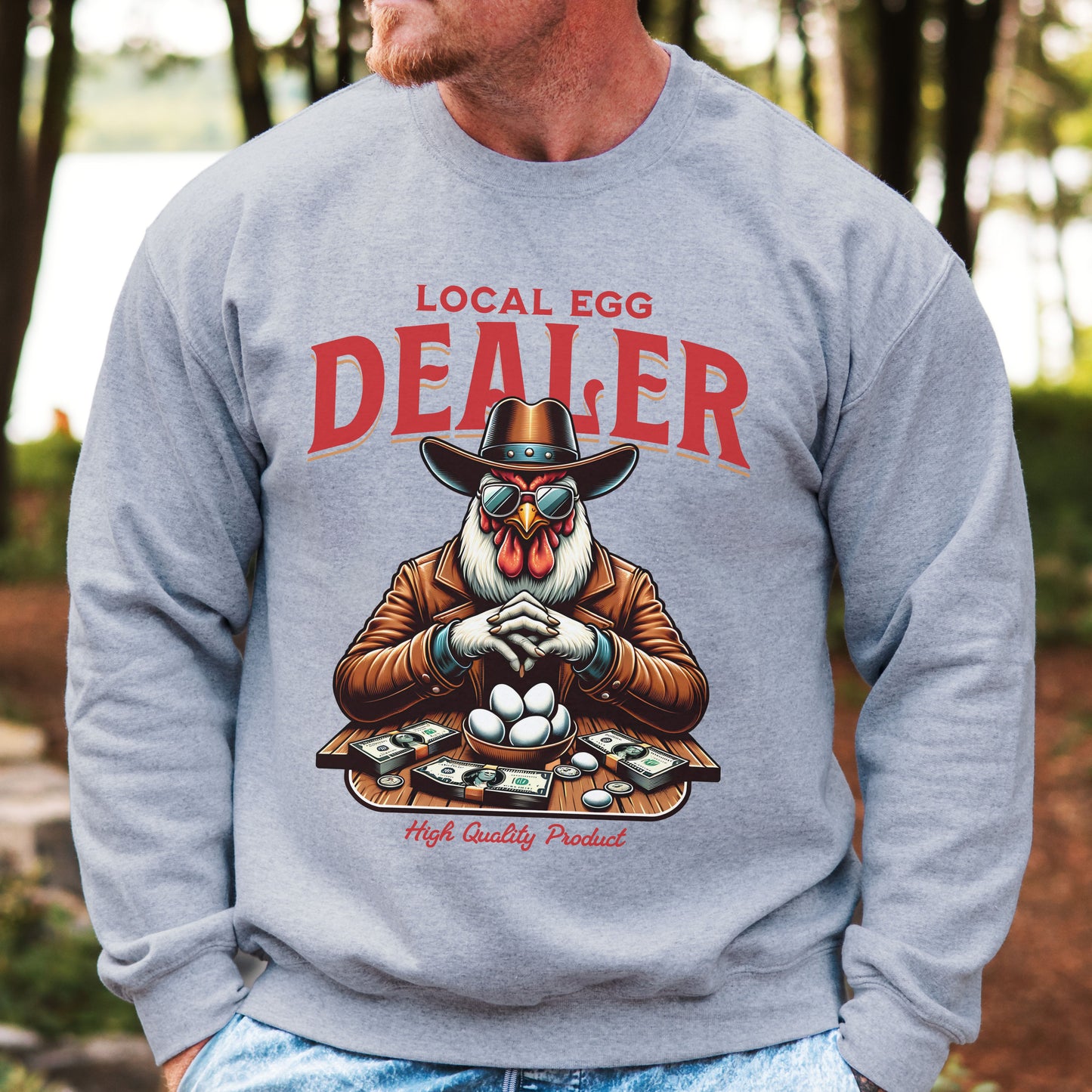 Local Egg Dealer Crew Sweatshirt