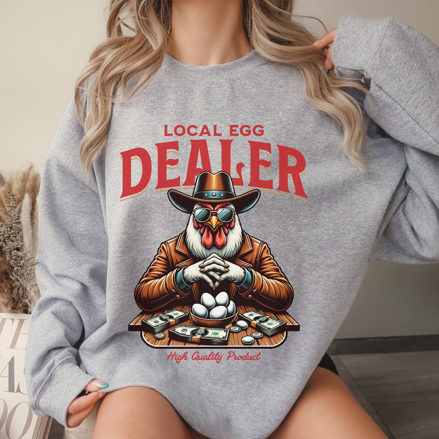 Local Egg Dealer Crew Sweatshirt