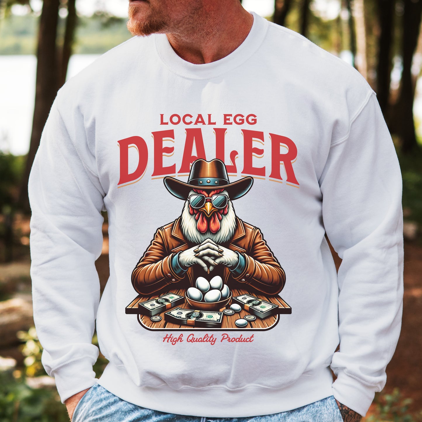 Local Egg Dealer Crew Sweatshirt