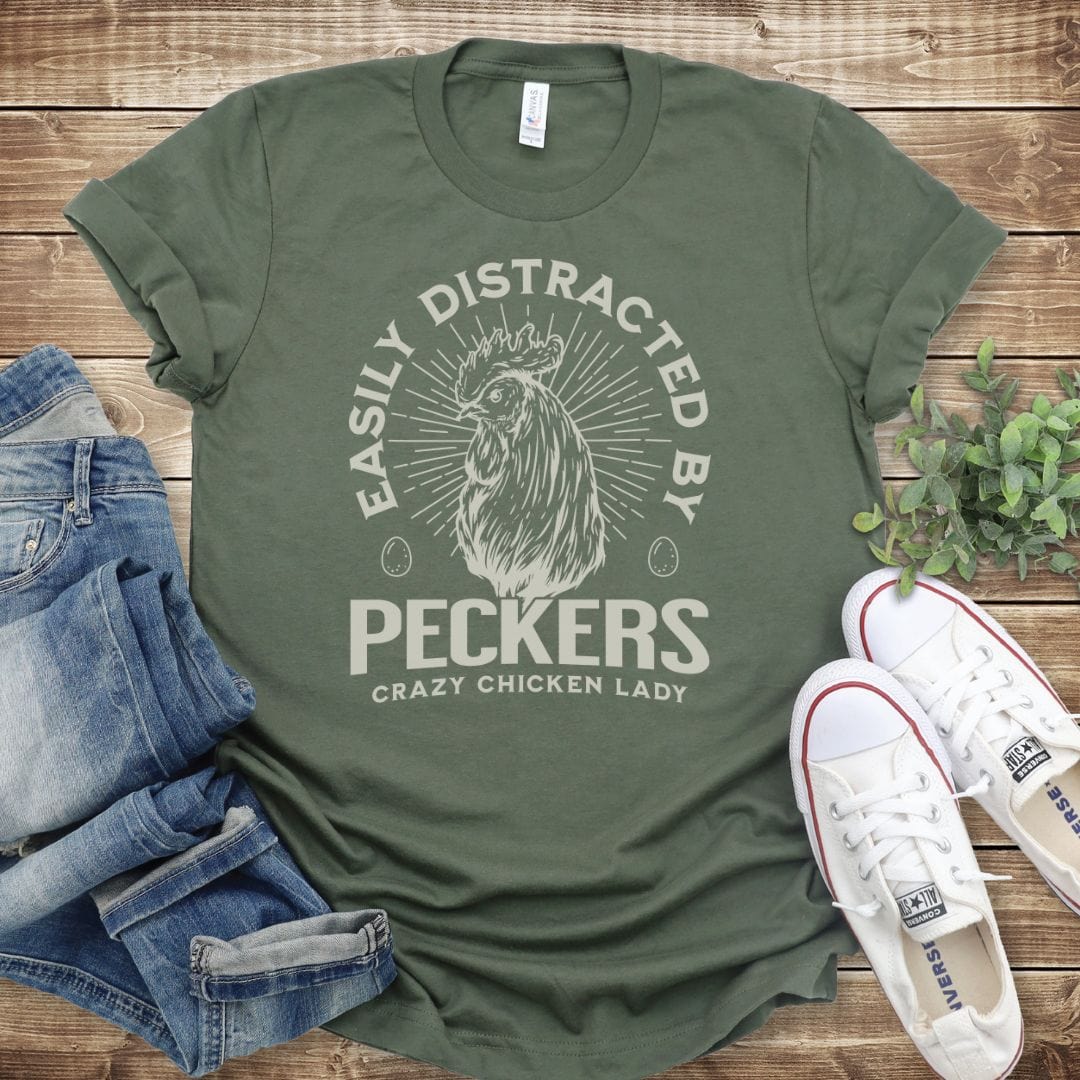 Easily Distracted by Peckers T-shirt