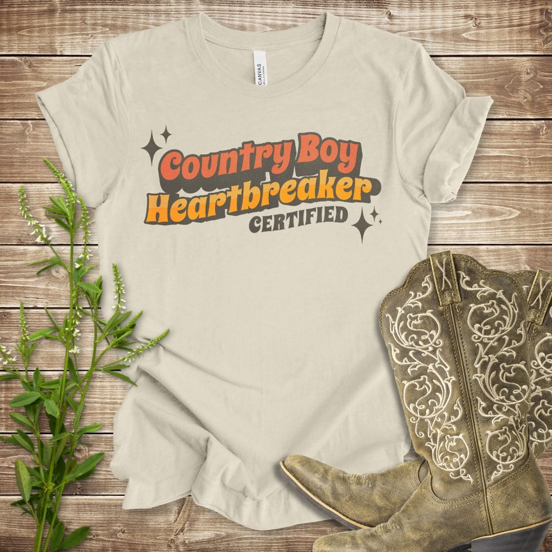 Country Boy Heartbreaker Certified T-shirt