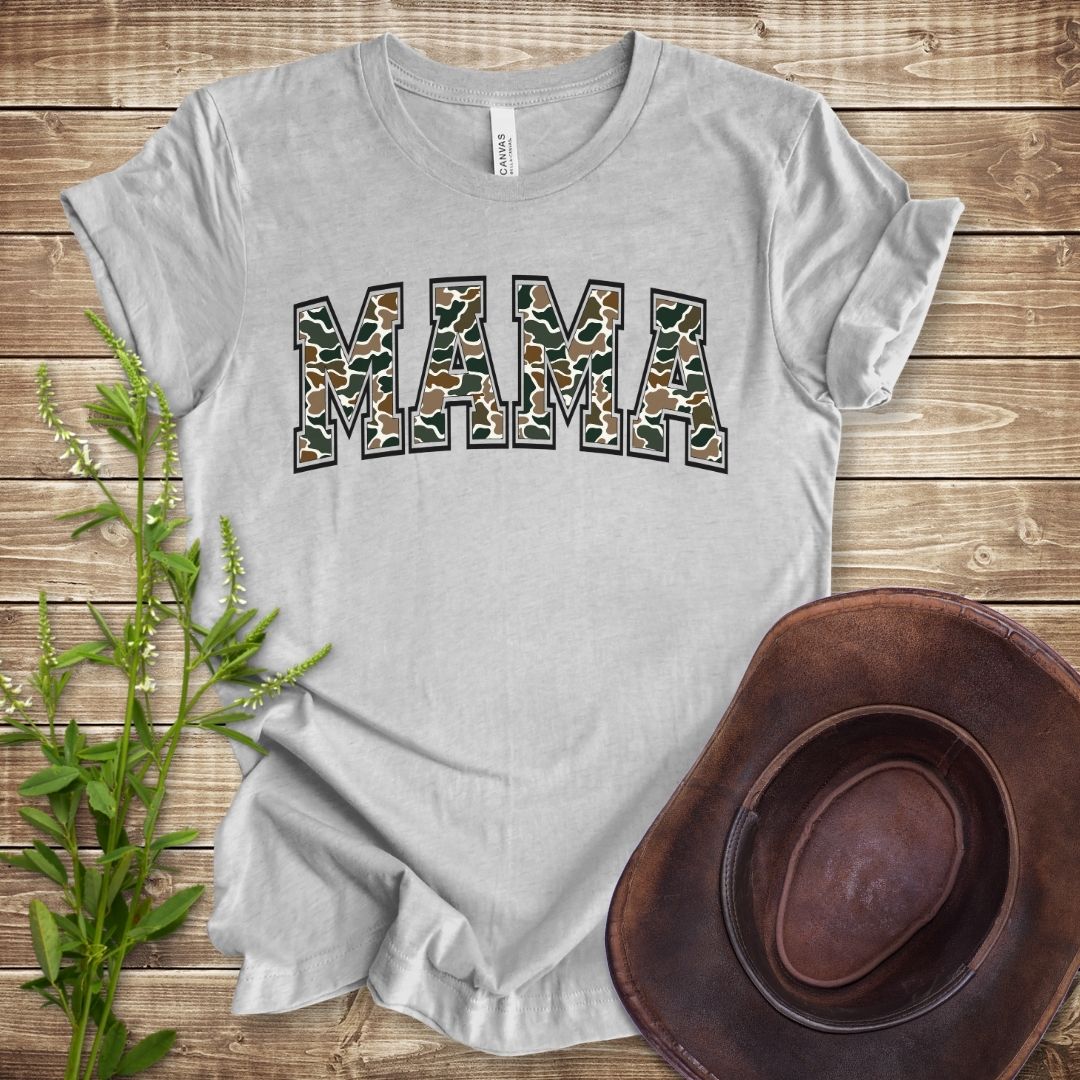 Retro Camo Mama T-shirt