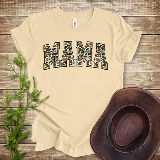 Retro Camo Mama T-shirt