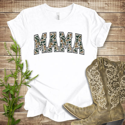 Retro Camo Mama T-shirt