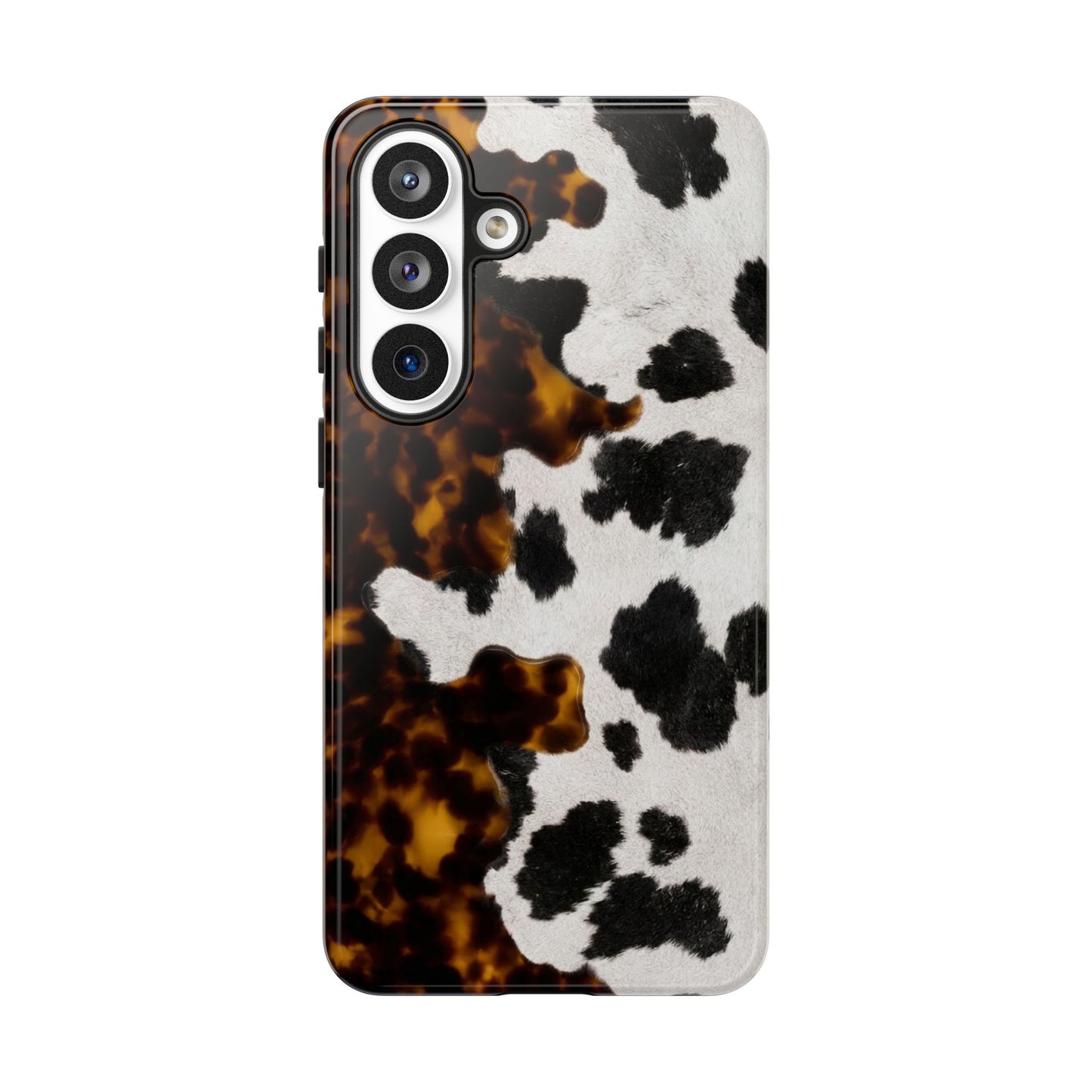 Tortoiseshell + Cowhide Tough Case