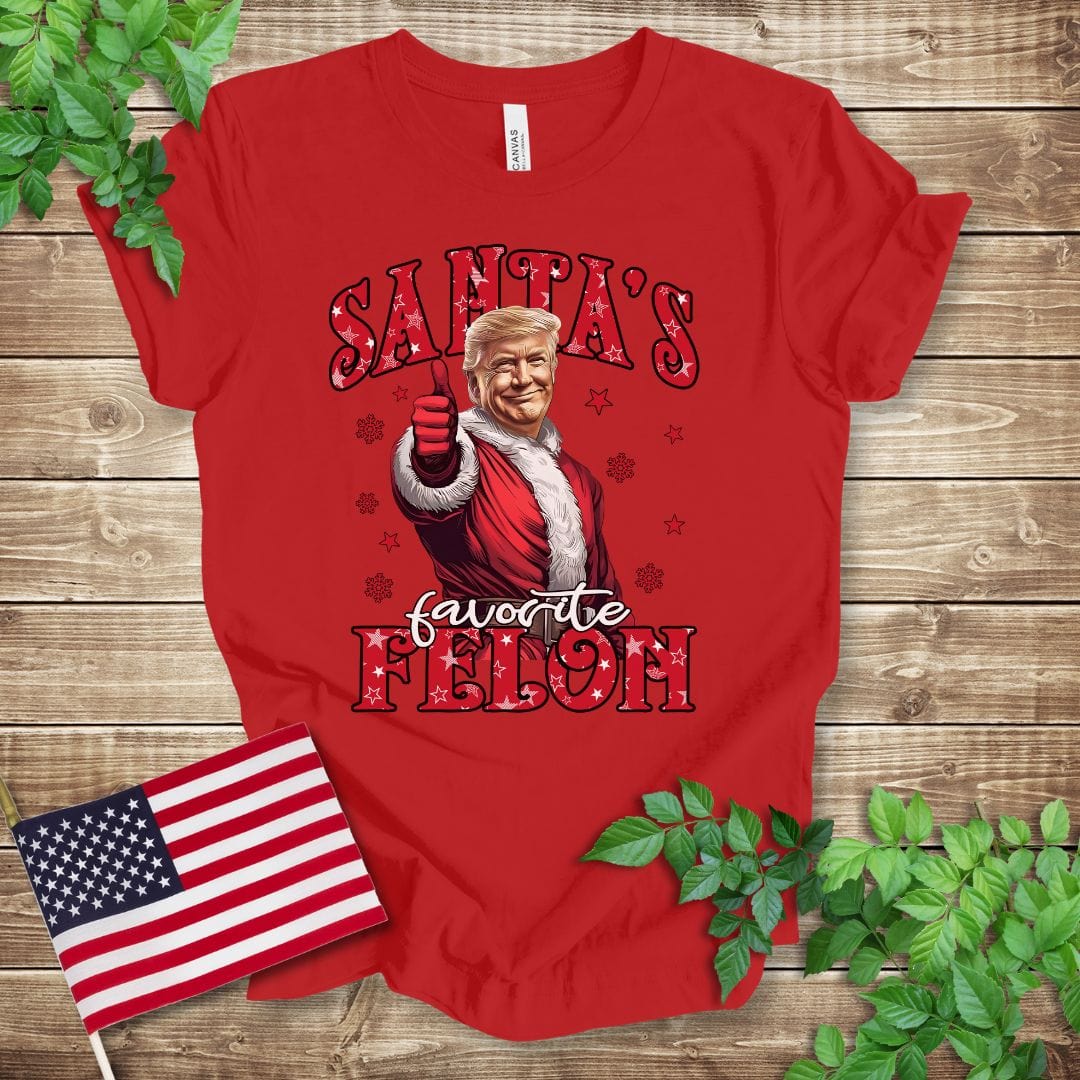 Santa's Favorite Felon - Trump 2024 T-shirt