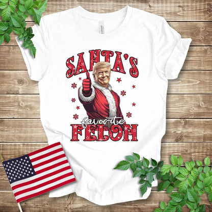 Santa's Favorite Felon - Trump 2024 T-shirt