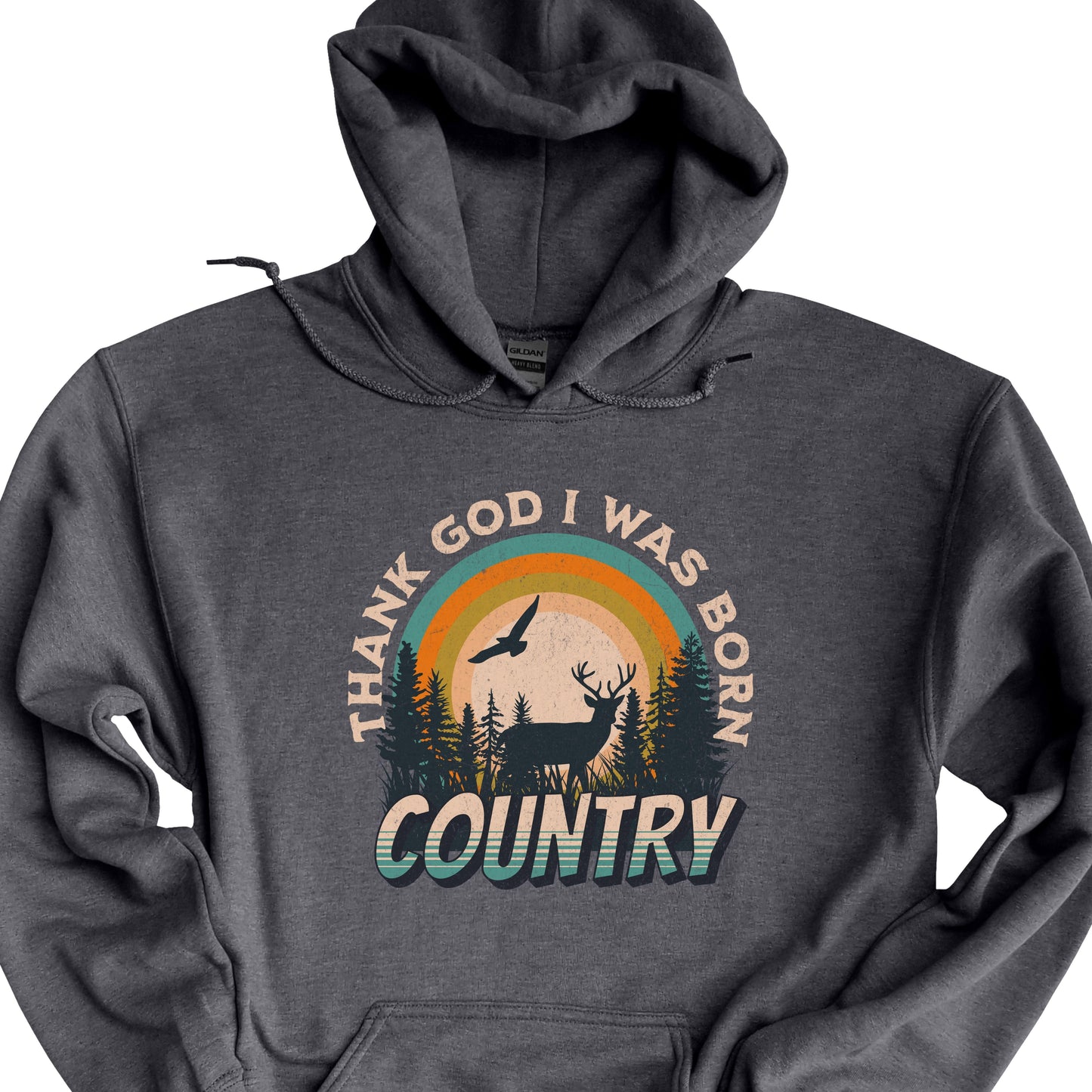 Thank God I Was Born Country Hoodie