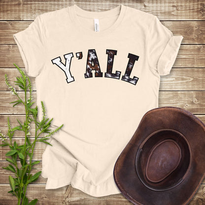 Y'all Cowhide T-shirt