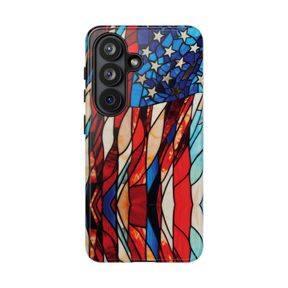 American Flag Stained Glass Patriotic Tough Case