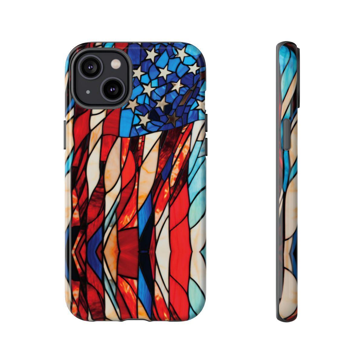 American Flag Stained Glass Patriotic Tough Case