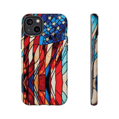 American Flag Stained Glass Patriotic Tough Case