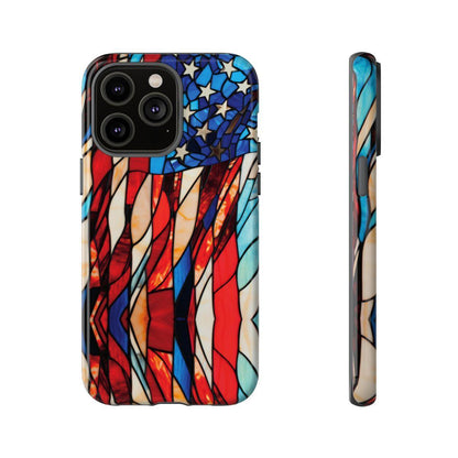American Flag Stained Glass Patriotic Tough Case
