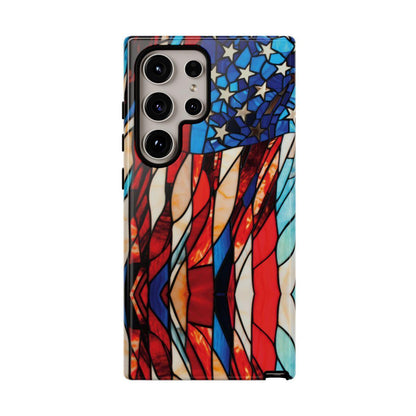 American Flag Stained Glass Patriotic Tough Case