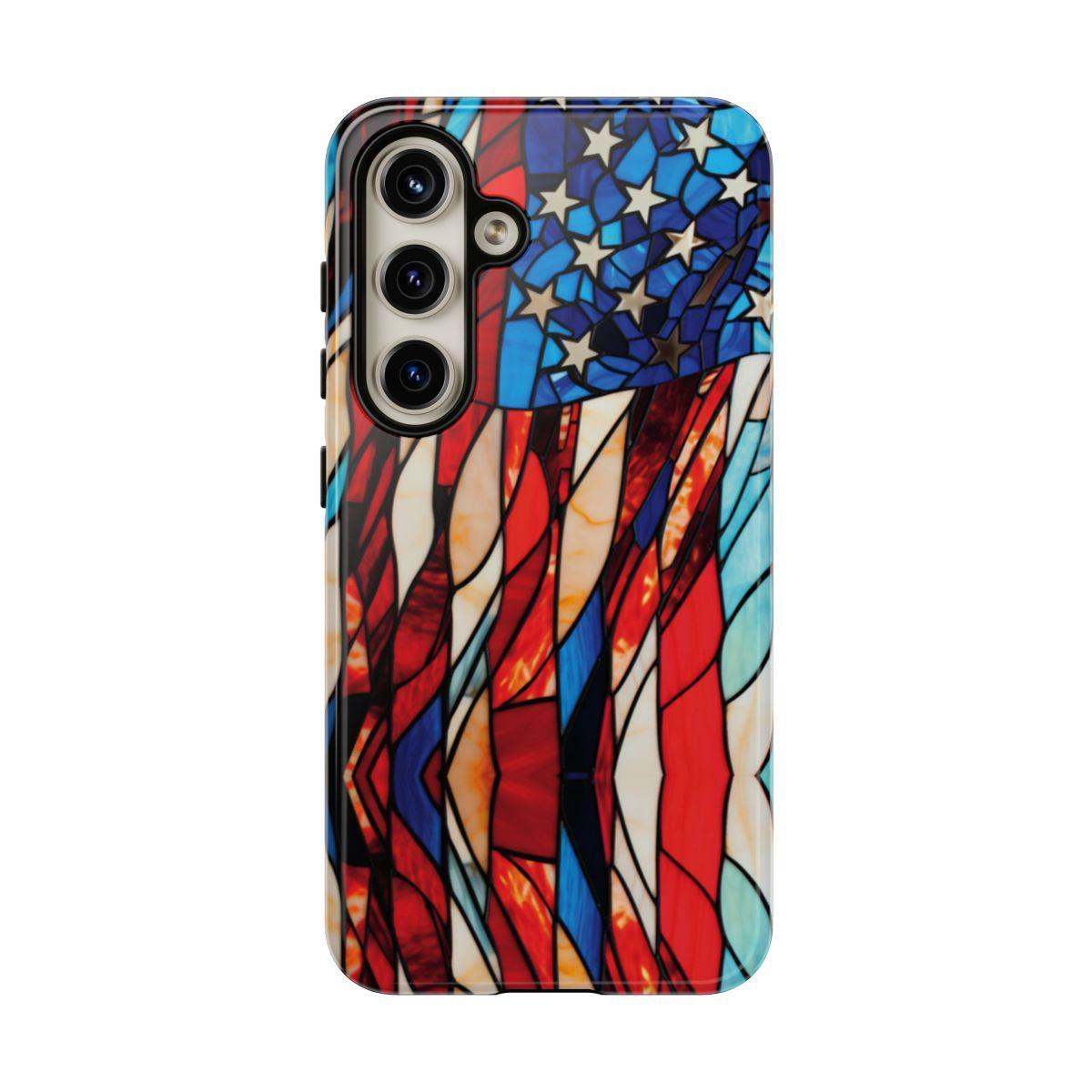 American Flag Stained Glass Patriotic Tough Case