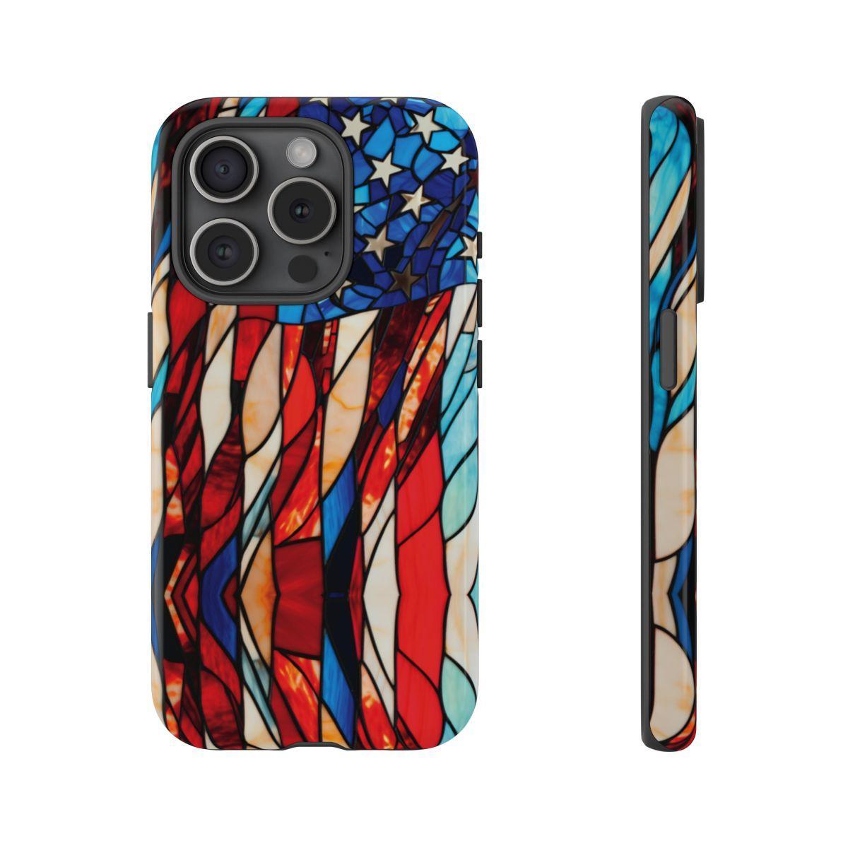 American Flag Stained Glass Patriotic Tough Case