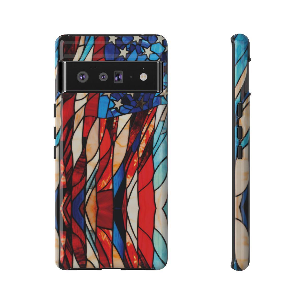 American Flag Stained Glass Patriotic Tough Case