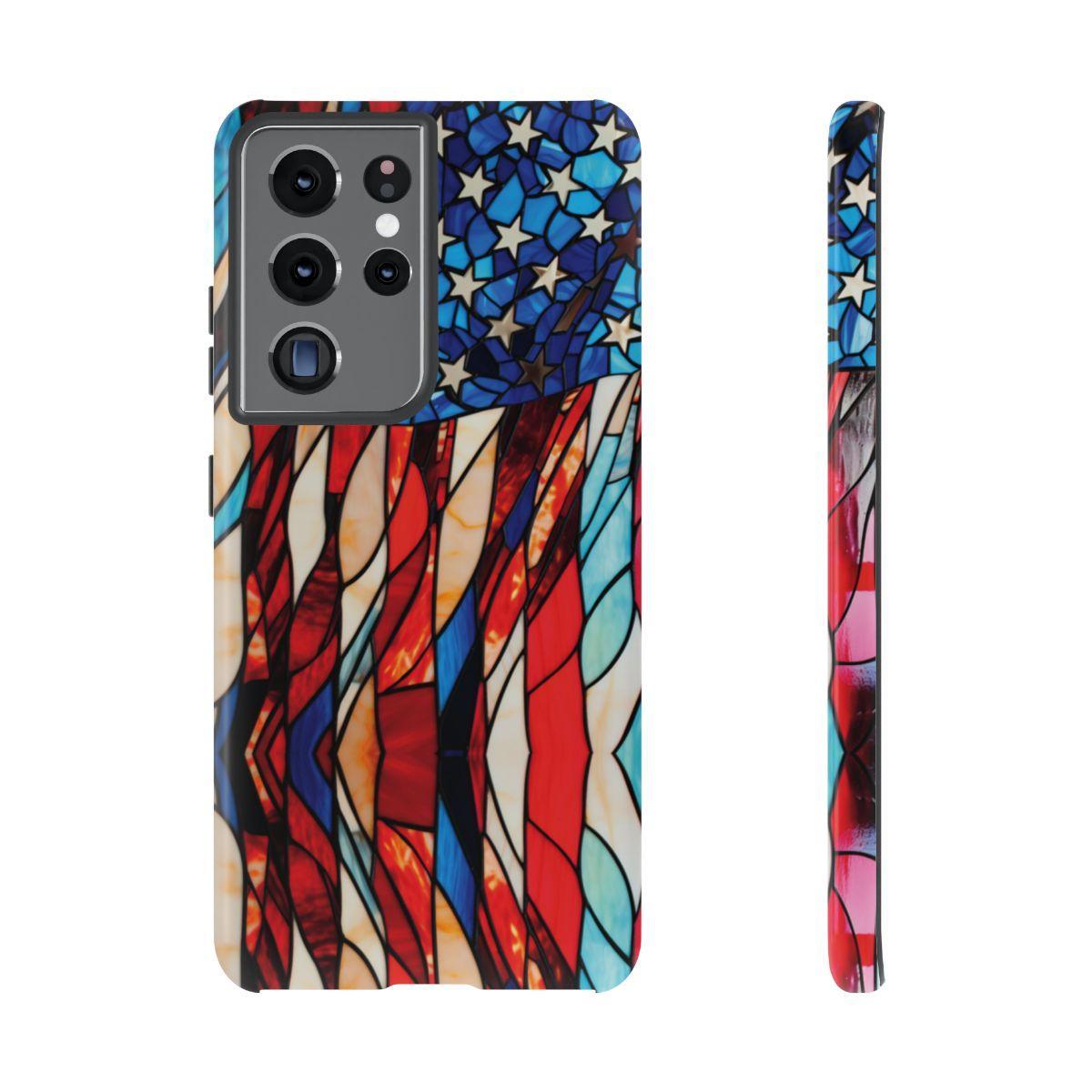 American Flag Stained Glass Patriotic Tough Case